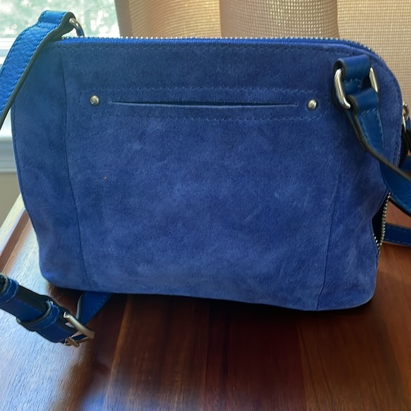 B.Makowsky   mini cross body blue suede - Picture 4 of 11